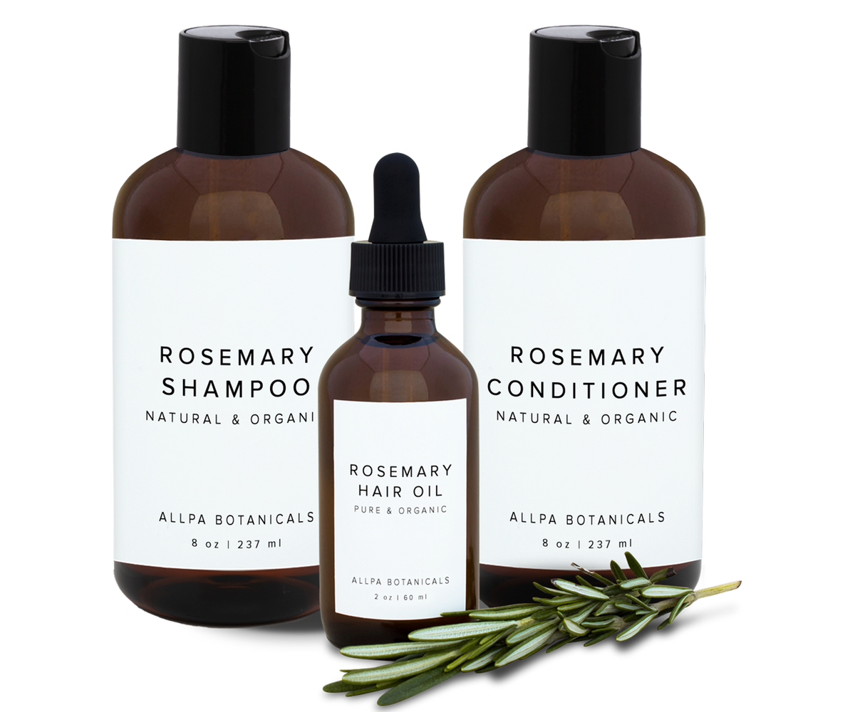 Rosemary Hair Trio for Thinning Hair | Allpa Botanicals Rosemary Hair Trio for Thinning Hair | Allpa Botanicals