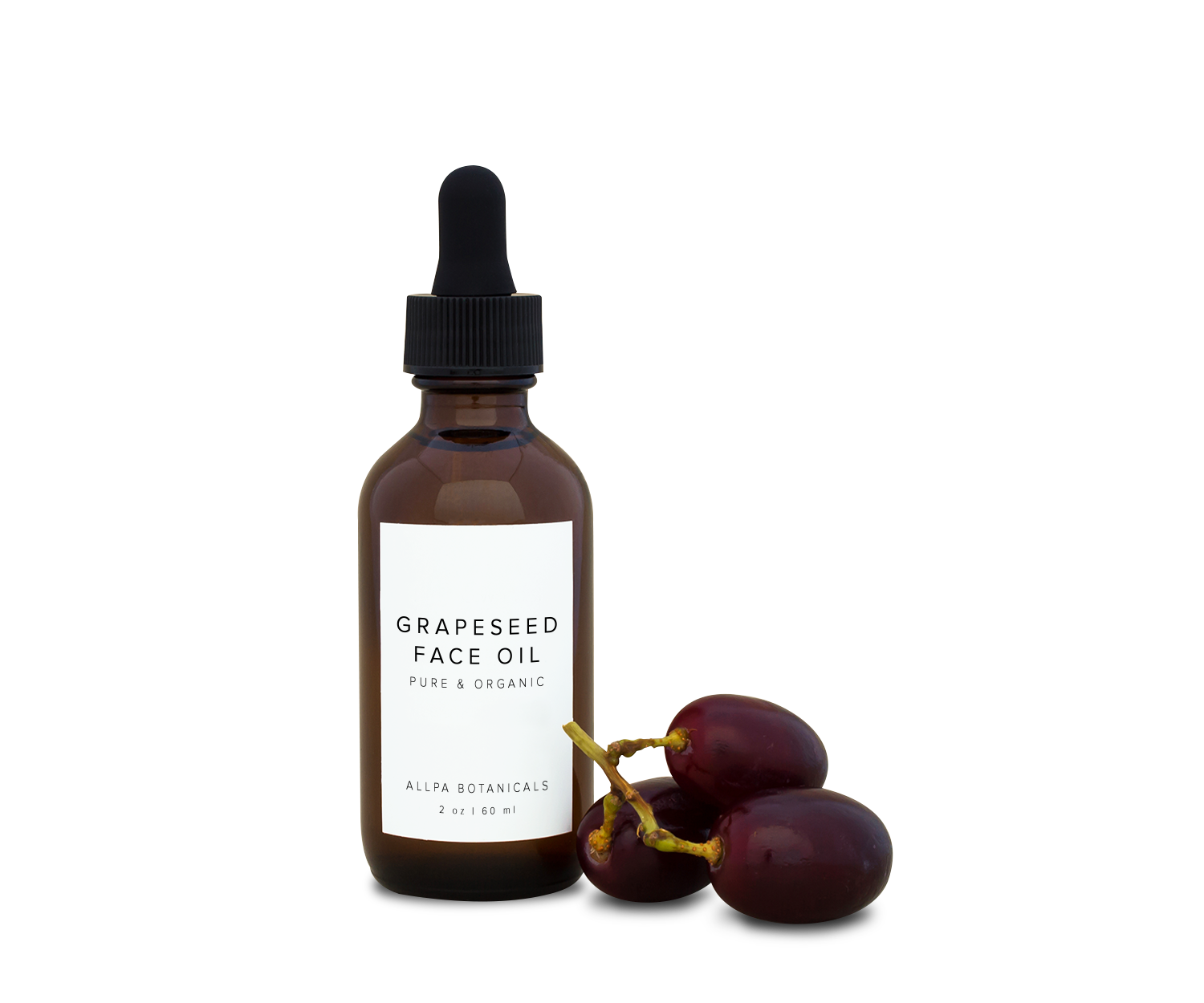 Grapeseed Face Oil - Pure & Organic - Allpa Botanicals