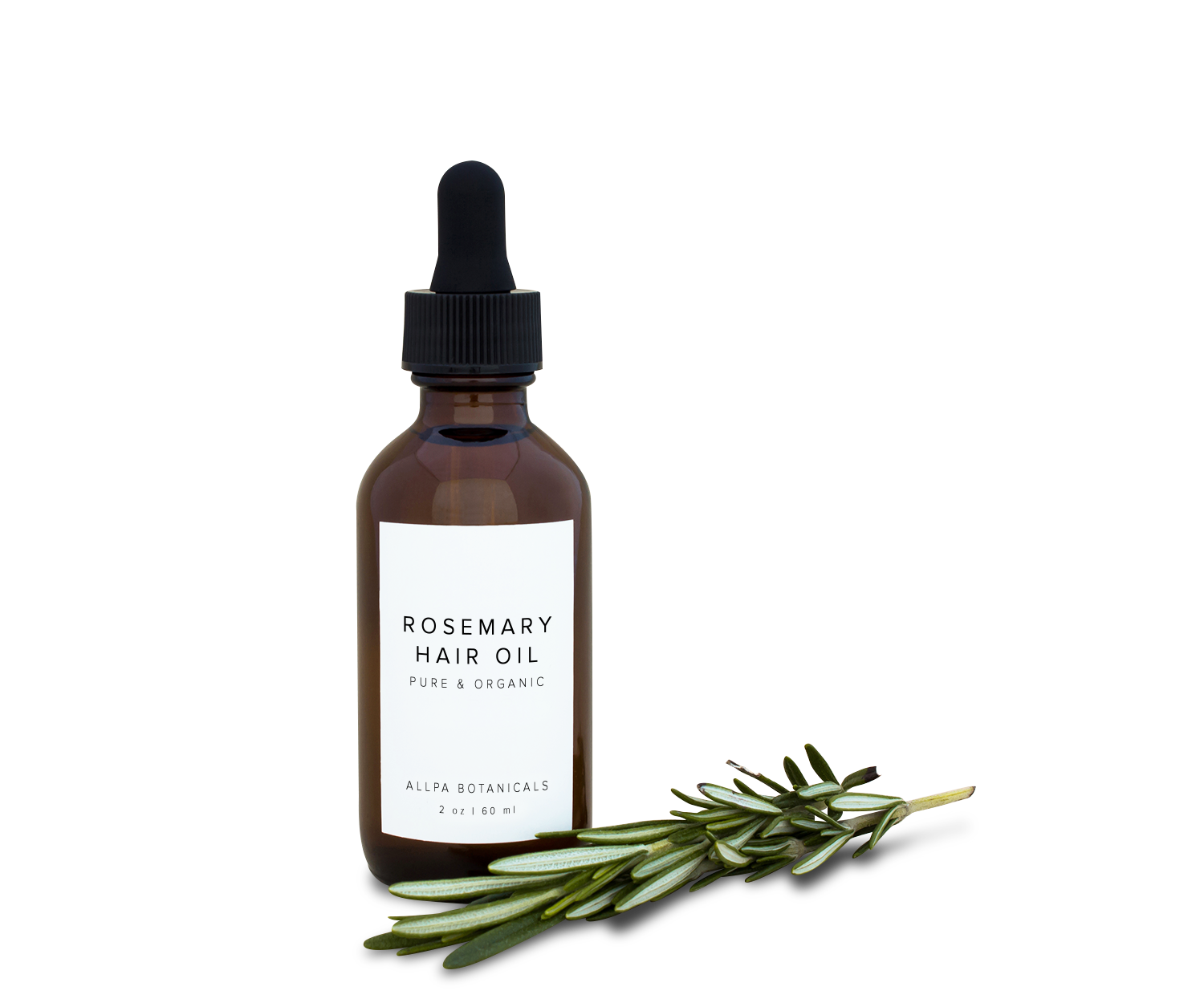 Rosemary Hair Oil - Natural & Organic - Allpa Botanicals